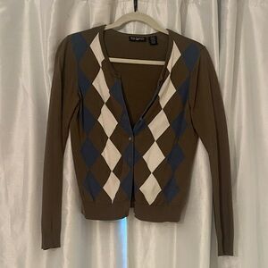 Ralph Lauren Preppy Argyle Cardigan
